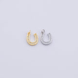Gold PVD Plated Gold Horseshoe Charm tarnish resistant