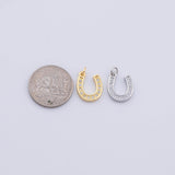 Gold PVD Plated Gold Horseshoe Charm tarnish resistant