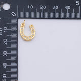 Gold PVD Plated Gold Horseshoe Charm tarnish resistant