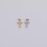 Gold PVD Plated Gold Cross Charm tarnish resistant
