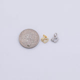 Gold PVD Plated Gold Dainty Heart Charm tarnish resistant