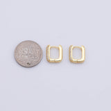 1 Pair Gold PVD Plated Hoop Earrings tarnish resistant