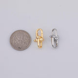 Gold PVD Plated Carabiner Lobster Clasp tarnish resistant