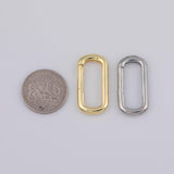 Gold PVD Plated Carabiner Clasps charms tarnish resistant