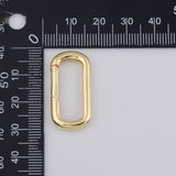 Gold PVD Plated Carabiner Clasps charms tarnish resistant