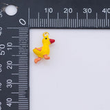 Gold PVD Plated Duck charms tarnish resistant
