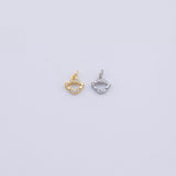 Gold PVD Evil Eye Charm Dainty Tarnish Resistant
