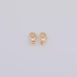 Gold PVD Plated Gold Fancy Lobster Clasp Charm tarnish resistant