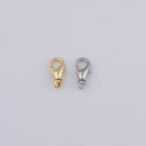 Gold pvd Plated swivel lobster clasp 6x12mm necklace pendant minimalist charms cz pave
