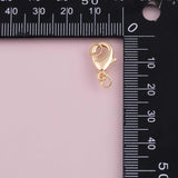 Lobster clasp 10mm 12mm 15mm 18k Gold Filled charm bar charms for bracelets and necklaces minimalist cz pave silver for jewelry making diy