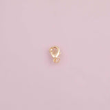 Lobster clasp 10mm 12mm 15mm 18k Gold Filled charm bar charms for bracelets and necklaces minimalist cz pave silver for jewelry making diy