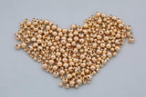 14K Gold Filled Round Beads Spacer Beads for Bracelets Necklace Earrings Jewelry Making Made in USA 100 pcs per order