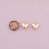 Heart Locket charm 18k Gold Filled charm bar charms for bracelets and necklaces minimalist cz pave silver for jewelry making diy