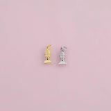 Fish charm 18k Gold Filled charm bar charms for bracelets and necklaces minimalist cz pave silver for jewelry making diy