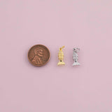 Fish charm 18k Gold Filled charm bar charms for bracelets and necklaces minimalist cz pave silver for jewelry making diy