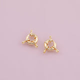 Gold Filled Sailor Clasp 18k Gold Filled charm bar charms for bracelets and necklaces minimalist cz pave silver for jewelry making diy