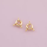 Gold Filled Sailor Clasp 18k Gold Filled charm bar charms for bracelets and necklaces minimalist cz pave silver for jewelry making diy