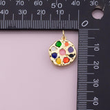 Color Palette charm 18k Gold Filled charm bar charms for bracelets and necklaces minimalist cz pave silver for jewelry making diy