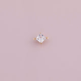 Diamond connector 18k Gold Filled charm bar charms for bracelets and necklaces minimalist cz pave silver for jewelry making diy