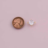 Diamond connector 18k Gold Filled charm bar charms for bracelets and necklaces minimalist cz pave silver for jewelry making diy