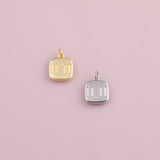 Angel Number 1111 11:11 charm 18k Gold Filled charm bar charms for bracelets and necklaces minimalist cz pave silver for jewelry making diy
