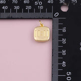 Angel Number 1111 11:11 charm 18k Gold Filled charm bar charms for bracelets and necklaces minimalist cz pave silver for jewelry making diy