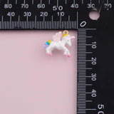 Unicorn pegasus charm enamel charm 18k Gold Filled charm bar charms for bracelets and necklaces minimalist cz pave silver for jewelry making