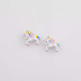 Unicorn pegasus charm enamel charm 18k Gold Filled charm bar charms for bracelets and necklaces minimalist cz pave silver for jewelry making