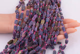 Natural Ruby and Sapphire Beads Corundum Beads Freeform Nugget Beads about 7x10mm Natural Untreated
