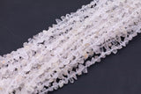 Natural Quartz Clear Quartz Beads Crystal Freeform Raw Nugget Quartz Beads 15.5" Strand Smooth - Looks like Herkimer Diamonds about 6x15mm