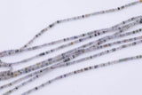 Green Phantom Quartz Beads Diamond Cut 3mm Beads 15.5" Strands