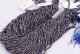 Natural Sapphire Beads Cube Shaped Beads 2mm Beads 15.5" Strands Real Sapphire Untreated Diamond Cut