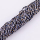 Natural Sapphire Beads Cube Shaped Beads 2mm Beads 15.5" Strands Real Sapphire Untreated Diamond Cut