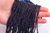 Blue Gold Stone Beads Cube Shaped Goldstone Sandstone Cube Beads 2mm Beads 15.5" Strands