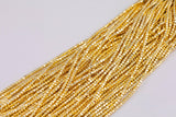 Gold Hematite Cube Beads 3mm 4mm Very Nice Color Beads 15.5" Strands