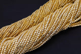 Gold Hematite Cube Beads 3mm 4mm Very Nice Color Beads 15.5" Strands