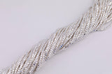 Silver Hematite Cube Beads 3mm 4mm Very Nice Color Beads 15.5" Strands