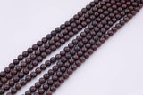 Natural Red Garnet Beads 8mm Round Smooth Beads 15.5" Strands
