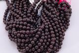 Natural Red Garnet Beads 8mm Round Smooth Beads 15.5" Strands