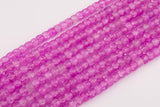 Fire Quartz Beads 10mmBarrel Roundel Shaped Smooth Beads 15.5" Strands Fuchsia Hot Pink Green Red Orange Yellow Blue Purple Cracked Quartz