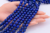 Royal Navy Blue Jade Beads 8mm 10mm Smooth Round 15.5" Loose Beads Dyed Jade