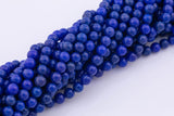 Royal Navy Blue Jade Beads 8mm 10mm Smooth Round 15.5" Loose Beads Dyed Jade