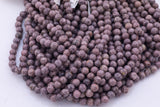 Tan Jade Beads 8mm Smooth Round 15.5" Loose Beads Dyed Jade