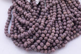 Tan Jade Beads 8mm Smooth Round 15.5" Loose Beads Dyed Jade