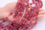 Natural Strawberry Quartz Freeform Nugget Beads about 10mm Heishi Roundel Smooth Round 15.5" Loose Beads Natural Untreated