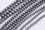 Navajo Pearl Hematite Beads 8mm 10mm 12mm Natural Untreated 15.5" Strands Natural Hematite Loose Bead