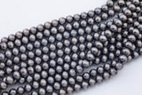 Navajo Pearl Hematite Beads 8mm 10mm 12mm Natural Untreated 15.5" Strands Natural Hematite Loose Bead