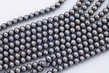 Navajo Pearl Hematite Beads 8mm 10mm 12mm Natural Untreated 15.5" Strands Natural Hematite Loose Bead