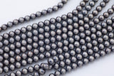 Navajo Pearl Hematite Beads 8mm 10mm 12mm Natural Untreated 15.5" Strands Natural Hematite Loose Bead