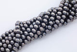 Navajo Pearl Hematite Beads 8mm 10mm 12mm Natural Untreated 15.5" Strands Natural Hematite Loose Bead